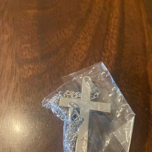 stainless cross necklace